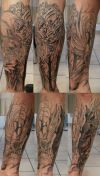 leg tattoo arts
